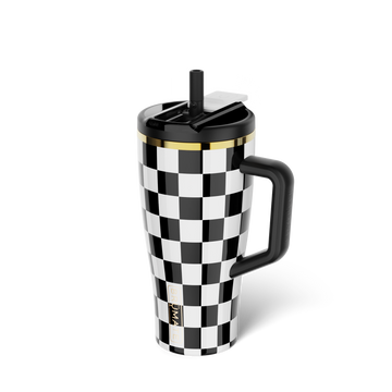 Era Flip 30oz | Black & White Checker - Patio Tumbler