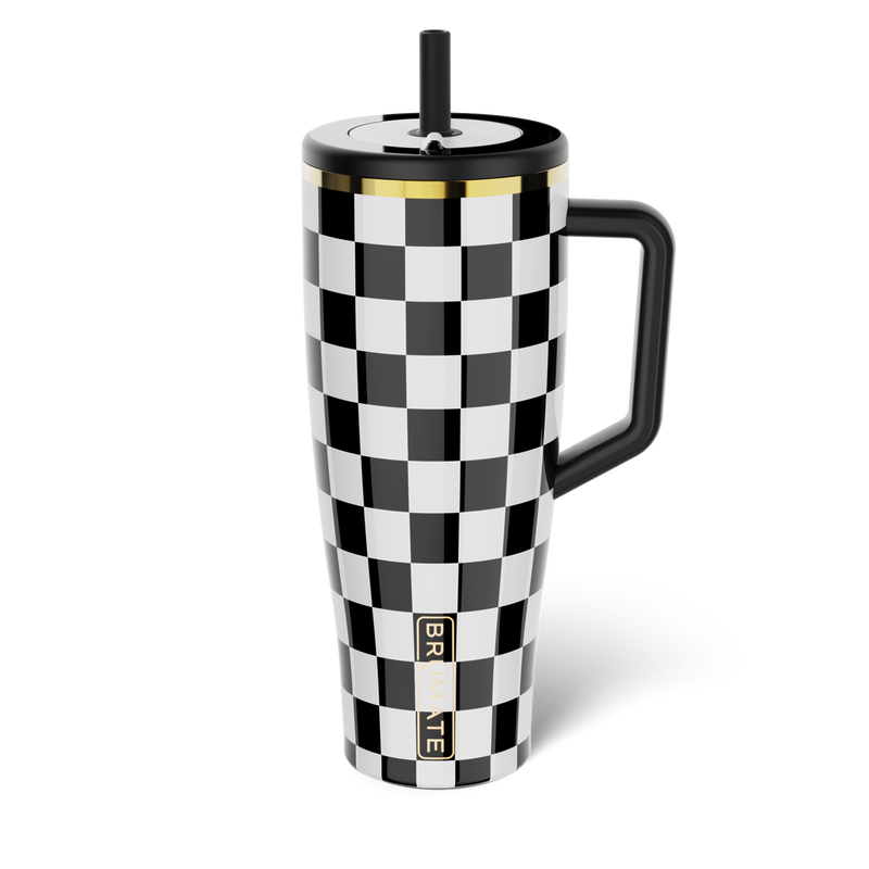 Era 40oz | Black & White Checker - Classic Pour