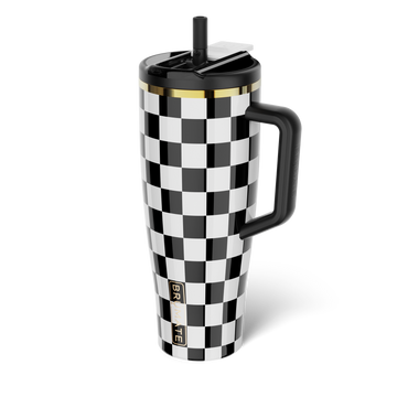 Era Flip 40oz | Black & White Checker - Durable Brew