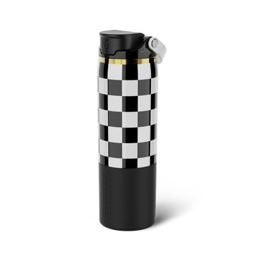 Rise 25oz | Black & White Checker - Leisure Insulated-Sip