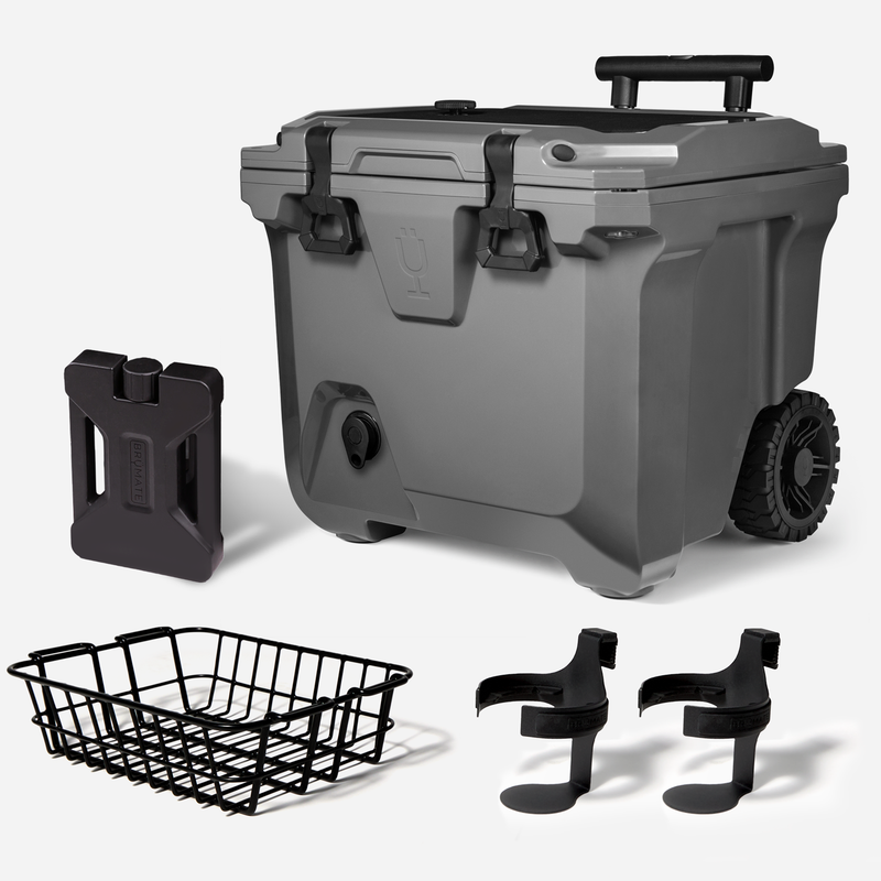 Br Tank 35-Quart Ultimate Day Trip Cooler Bundle | Charcoal - Premium Daily-Kit