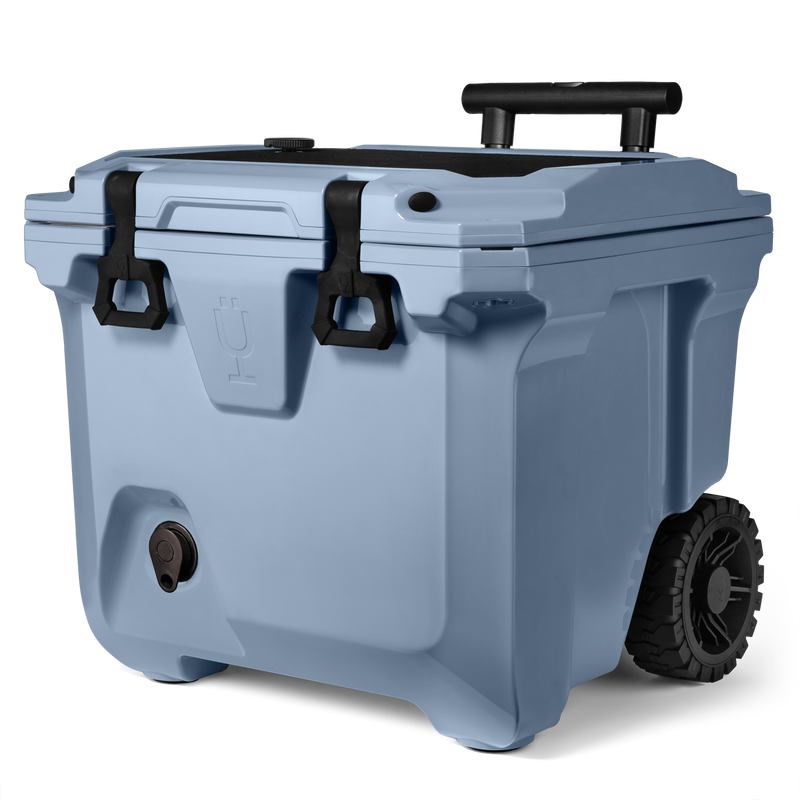 Br Tank 35-Quart Rolling Cooler | Denim - Comfort Ice-Ready