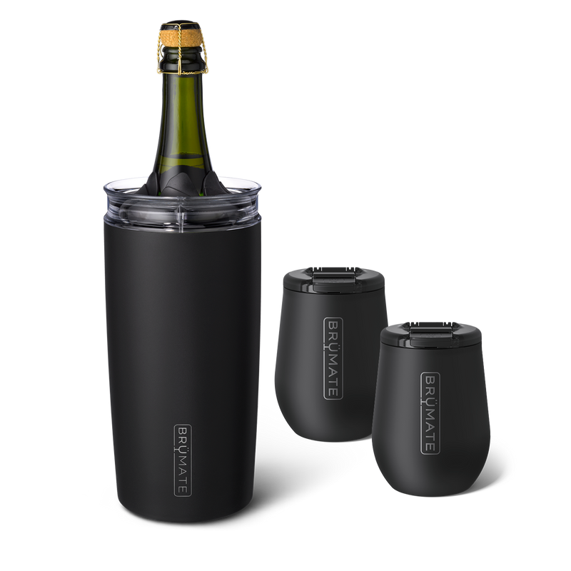 Bottle Chiller Bundle | Matte Black | 49/14oz - Handy Hydration-Set